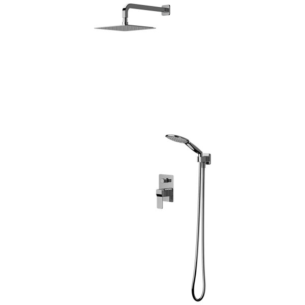 Belfry Bathroom Dusche mit Mischbatterie Beaumont mit dualem Duschkopf